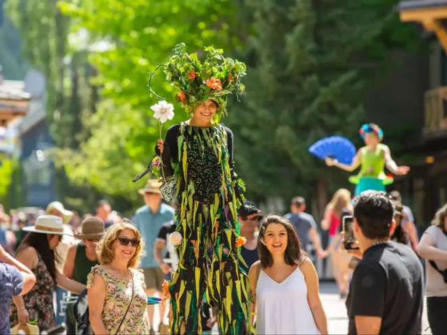 Performer in Whistler Village at the Whistler Childrens Festival